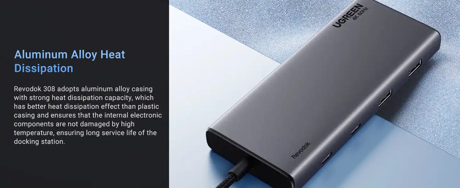 UGREEN 35588 8-in-1 USB-C Docking Station Dual Monitor 4K