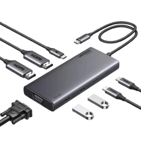 UGREEN 35588 8-in-1 USB-C Docking Station Dual Monitor 4K