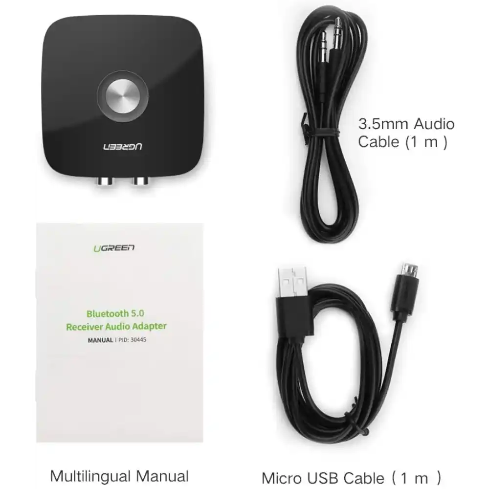 UGREEN 40759 Bluetooth 51 Audio Receiver with 35mm 2RCA 8 - One Chip Computers