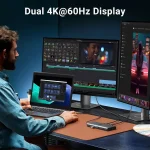 UGREEN 45380 10-in-1 USB-C Docking Station Dual 4K@60Hz HDMI 100W PD