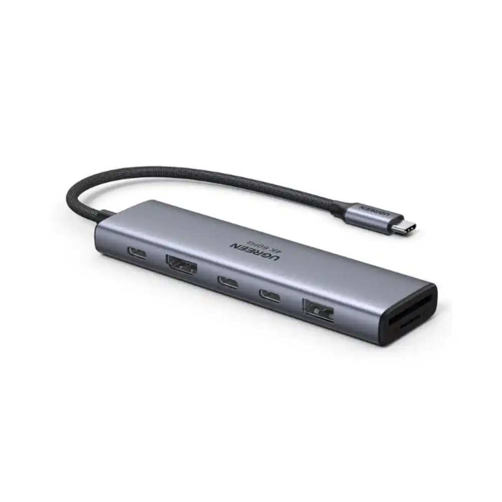 UGREEN 45521 7-in-1 USB-C Hub 4K HDMI Multiport Adapter - One Chip Computers UGREEN 45521 7-in-1 USB-C Hub 4K HDMI Multiport Adapter