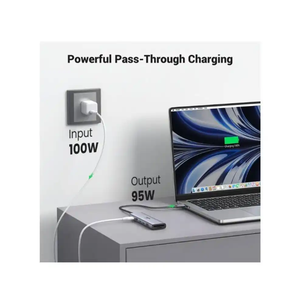 UGREEN 45521 7-in-1 USB-C Hub 4K HDMI Multiport Adapter - One Chip Computers UGREEN 45521 7-in-1 USB-C Hub 4K HDMI Multiport Adapter
