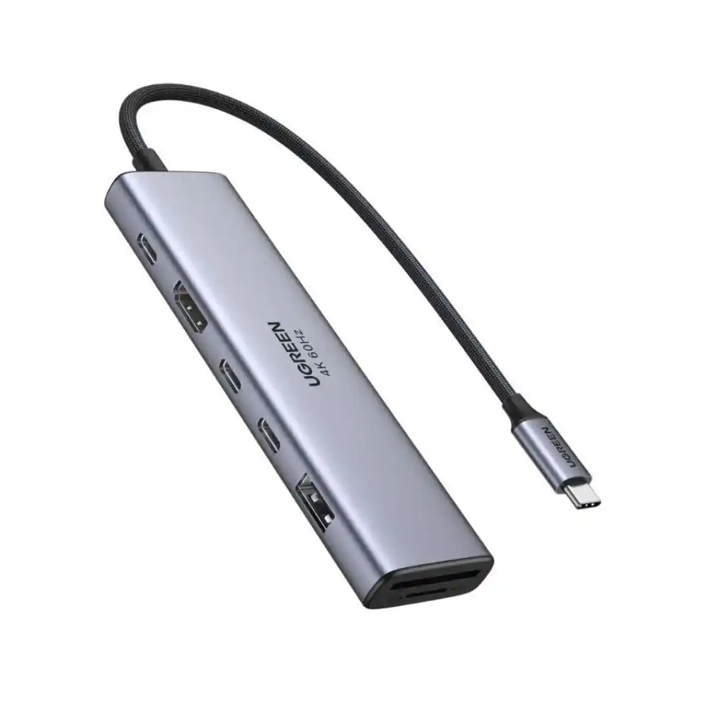 UGREEN 45521 7-in-1 USB-C Hub 4K HDMI Multiport Adapter - One Chip Computers UGREEN 45521 7-in-1 USB-C Hub 4K HDMI Multiport Adapter