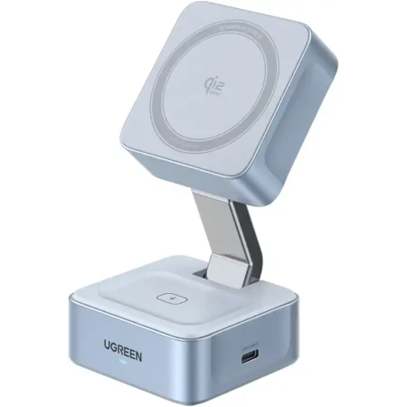 UGREEN 55960B MagFlow Qi2 2 In 1 25W Magnetic Wireless Charger
