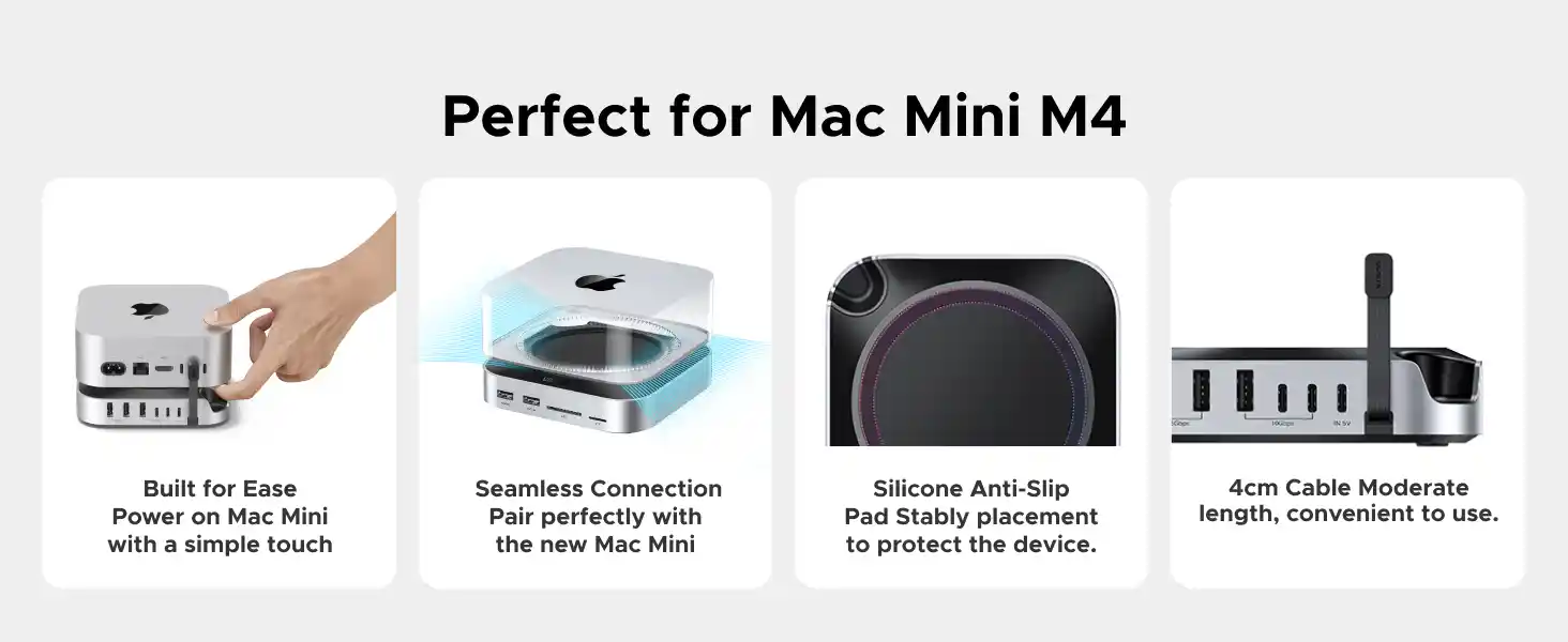 UGREEN 65487 11-in-1 Docking Station for Mac Mini with SSD Expansion
