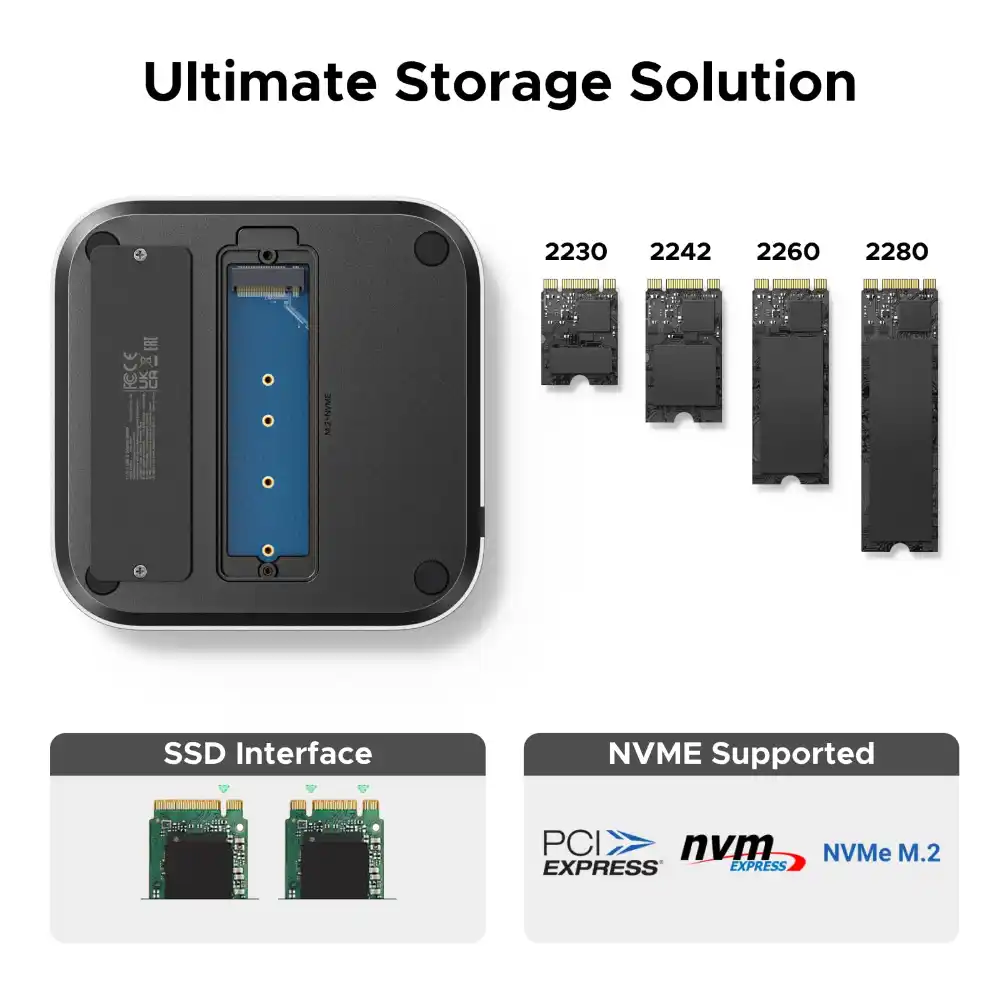UGREEN 65487 11-in-1 Docking Station for Mac Mini with SSD Expansion - One Chip Computers UGREEN 65487 11-in-1 Docking Station for Mac Mini with SSD Expansion