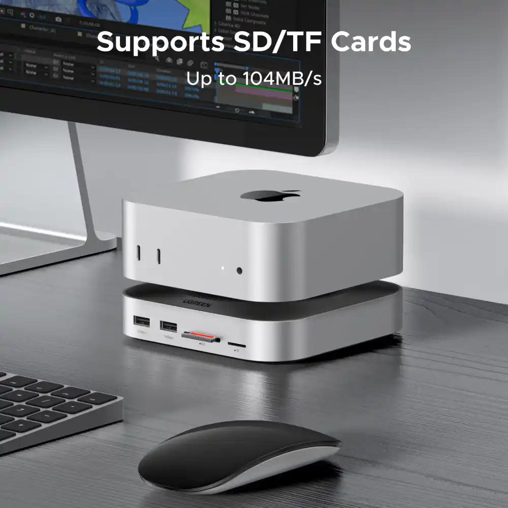 UGREEN 65487 11-in-1 Docking Station for Mac Mini with SSD Expansion6 - One Chip Computers UGREEN 65487 11-in-1 Docking Station for Mac Mini with SSD Expansion