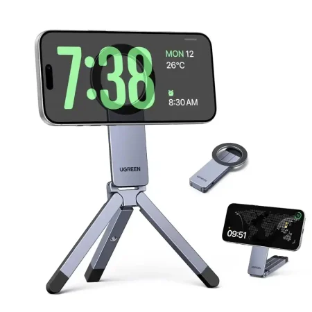UGREEN 75509 Magnetic Phone Tripod Stand Metal Adjustable