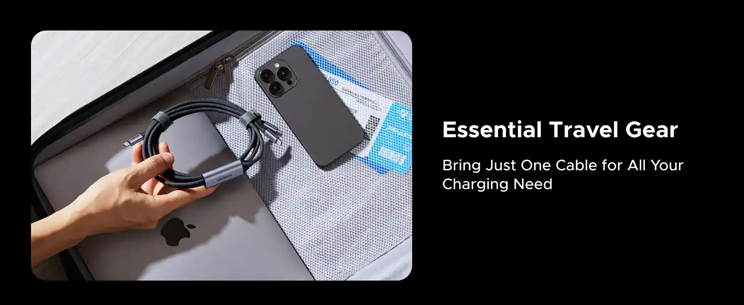 UGREEN 75733 140W 2-in-1 Dual USB-C Cable 2M Fast Charging