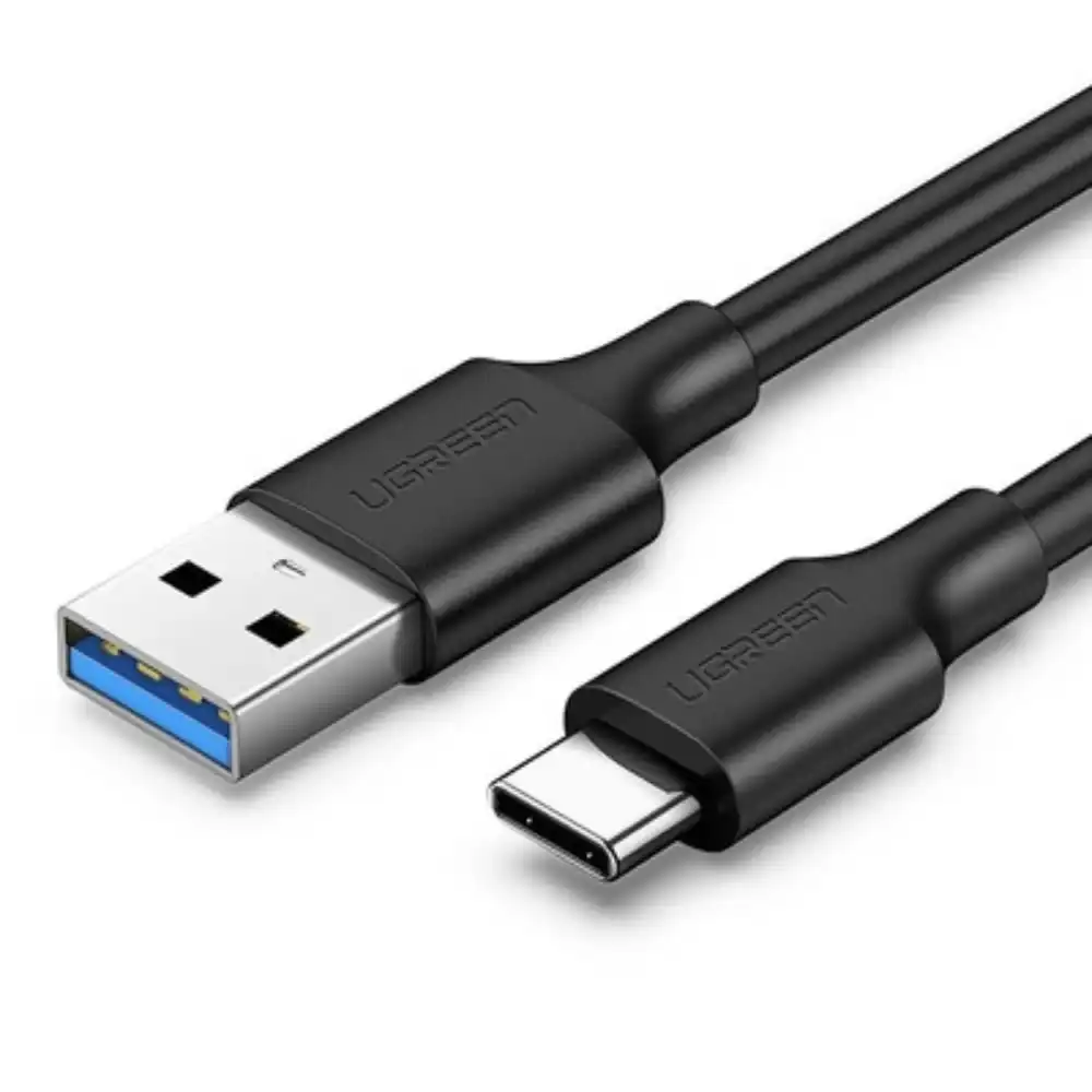 Ugreen 20883 USB 30 To USB C Cable 15m Black01 - One Chip Computers UGREEN 20883 5GBPS USB 3.0 TO USB-C CABLE 1.5M BLACK