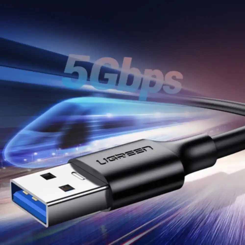 Ugreen 20883 USB 30 To USB C Cable 15m Black08 - One Chip Computers