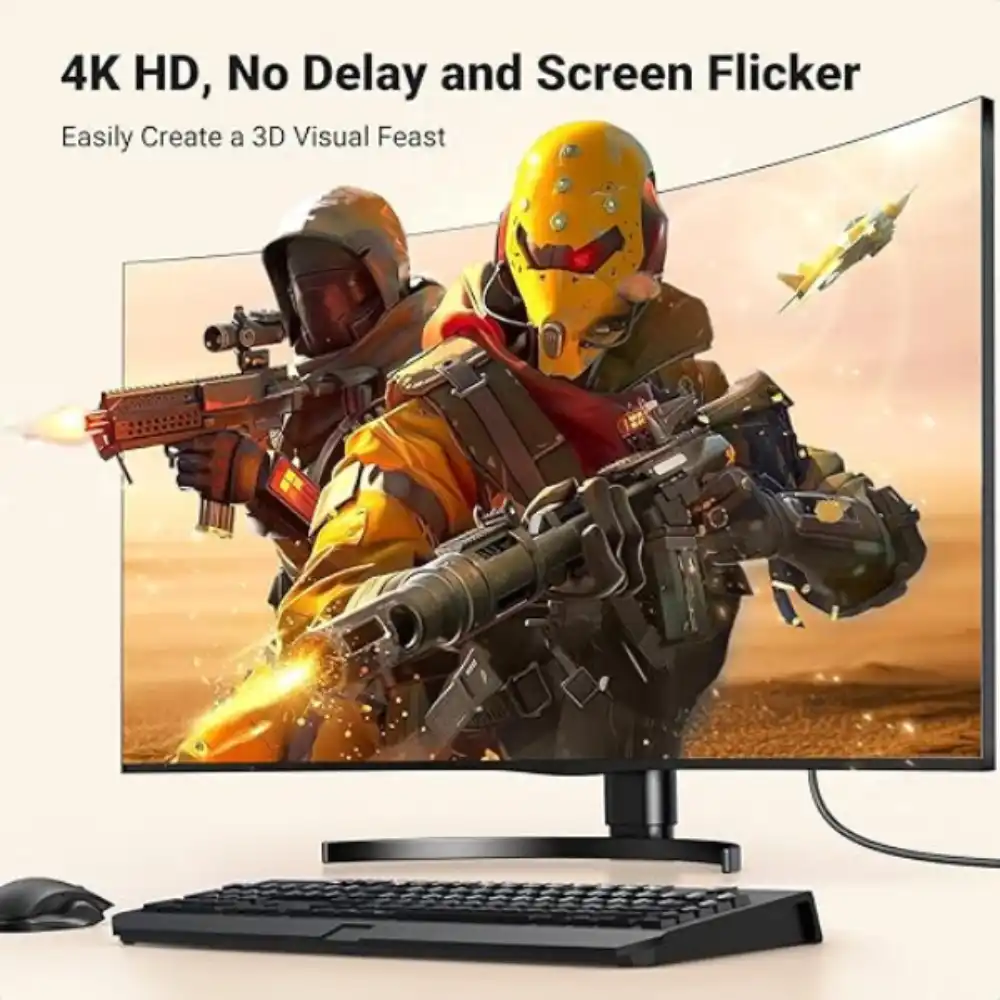 Ugreen 35843 4K DisplayPort to HDMI Cable 1080P120Hz 3m1 - One Chip Computers