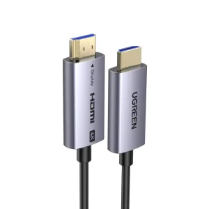 UGREEN 45503 HDMI 4K FIBER OPTIC CABLE MALE TO MALE ALUMINUM SHELL 10M
