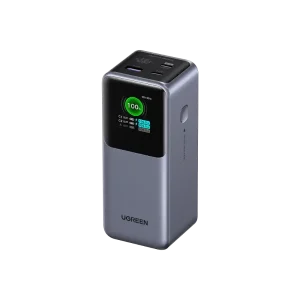 UGREEN 35524 Nexode Power Bank 20000mAh 130W PD Fast Charging 3-Port USB C Battery Pack with TFT Smart Display