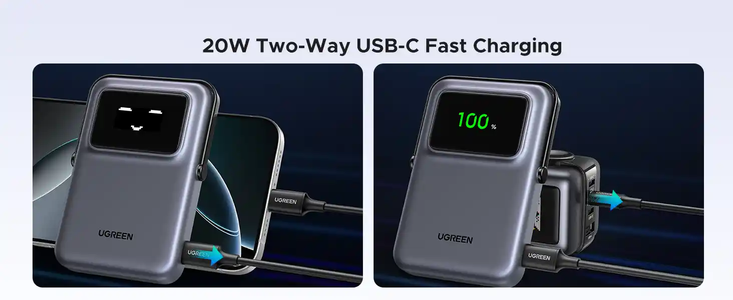 UGREEN 45327 Uno 10000mAh Magnetic Wireless Power Bank