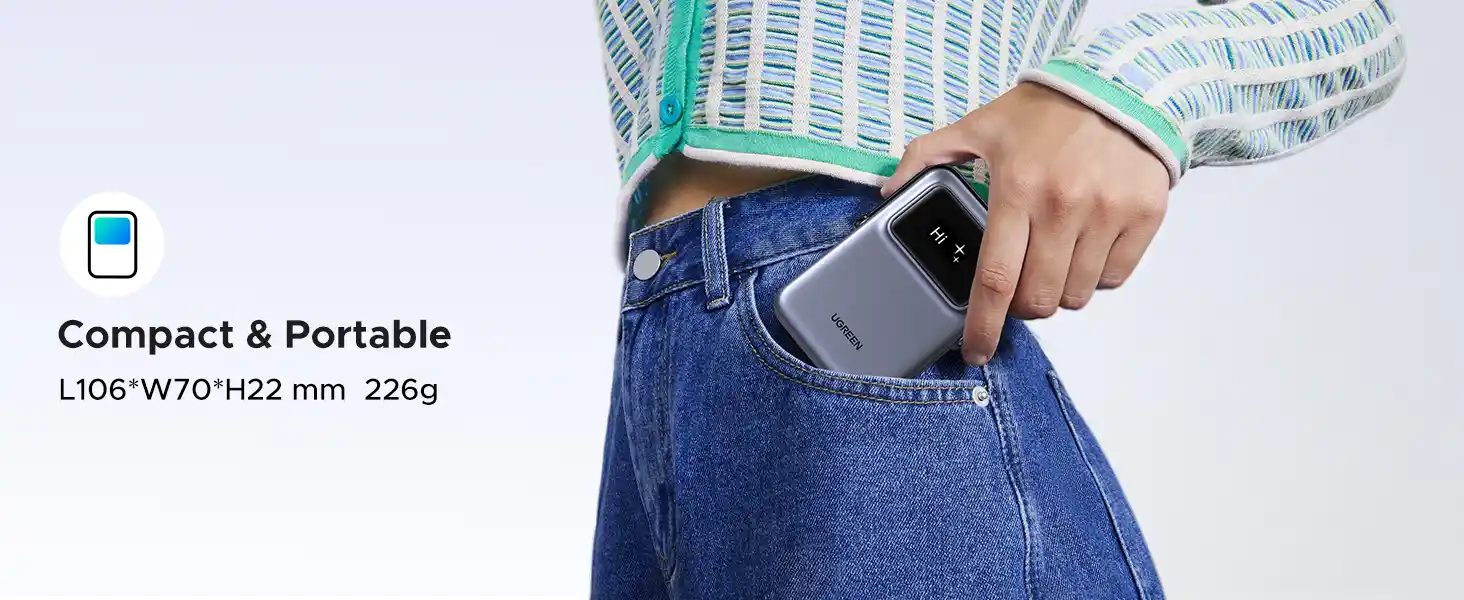 UGREEN 45327 Uno 10000mAh Magnetic Wireless Power Bank