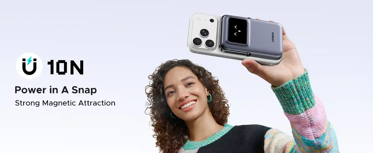 UGREEN 45327 Uno 10000mAh Magnetic Wireless Power Bank
