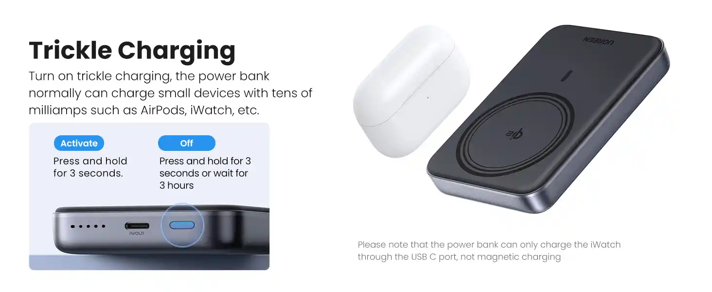 UGREEN 45763 MagSafe 30W Qi2 Magnetic Power Bank 10000mAh