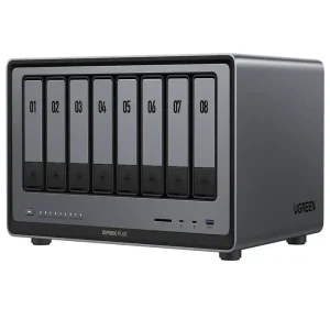UGREEN NASync DXP8800 Plus 8-Bay Desktop NAS with Intel Core i5, 8GB DDR5, Dual 10GbE & Thunderbolt 4