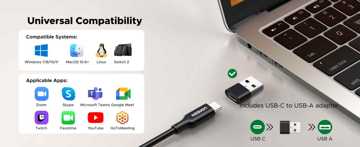 UGREEN 75725A AI 2K Webcam in Pakistan