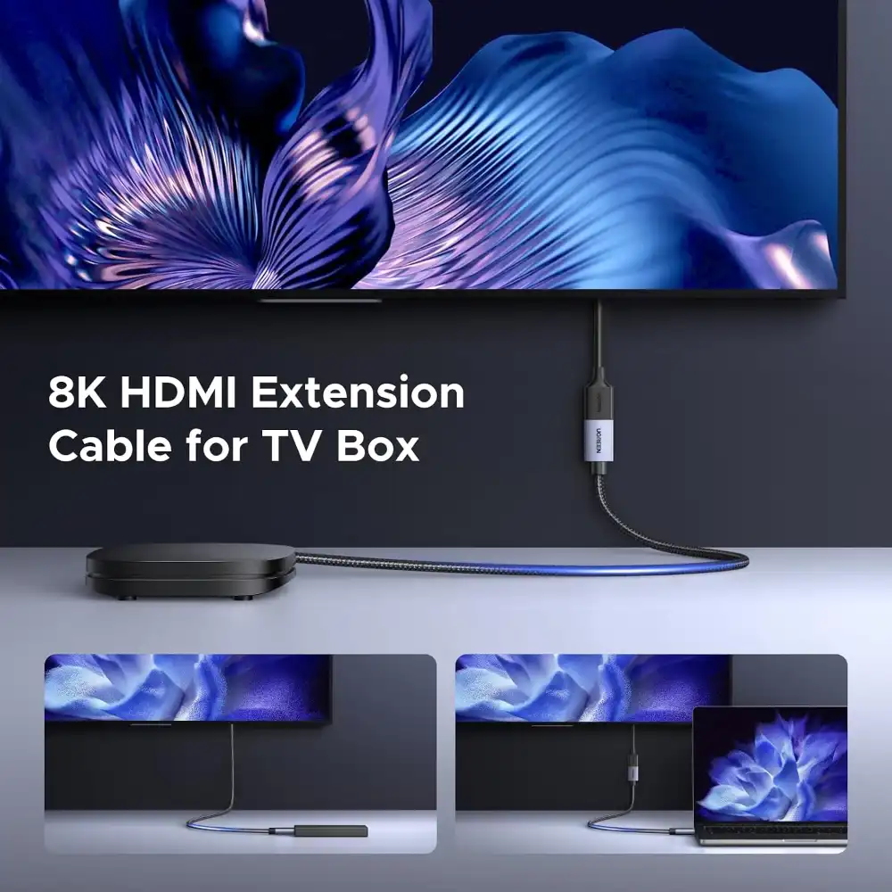 UGREEN 95927 HDMI 2.1 Extension Cable male to female 2M in Pakistan - One Chip Computers UGREEN 95927 HDMI 2.1 Extension Cable male to female 2M in Pakistan