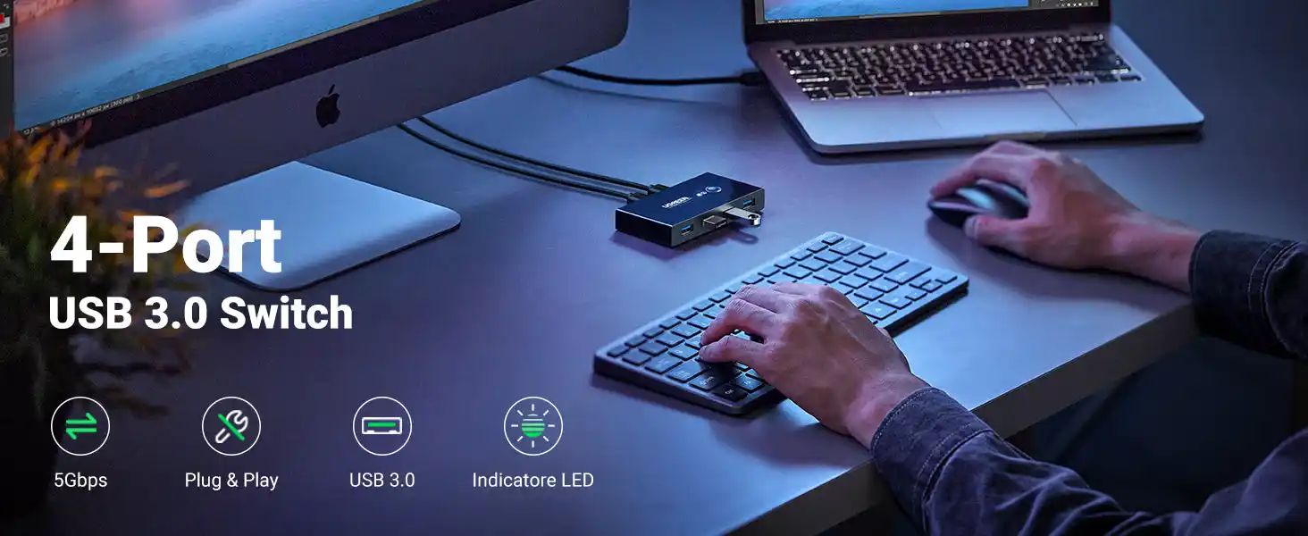 UGREEN 30768 4 port USB switch in Pakistan