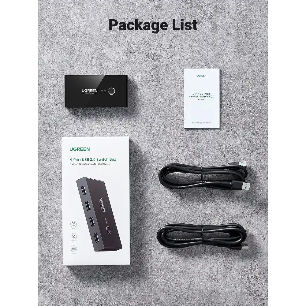 UGREEN 30768 4 port USB switch in Pakistan