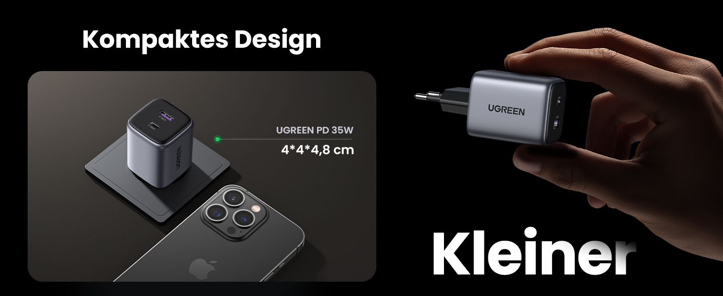 UGREEN 15539 Nexode 35W USB-C GaN Fast Charger EU Plug - detail 6