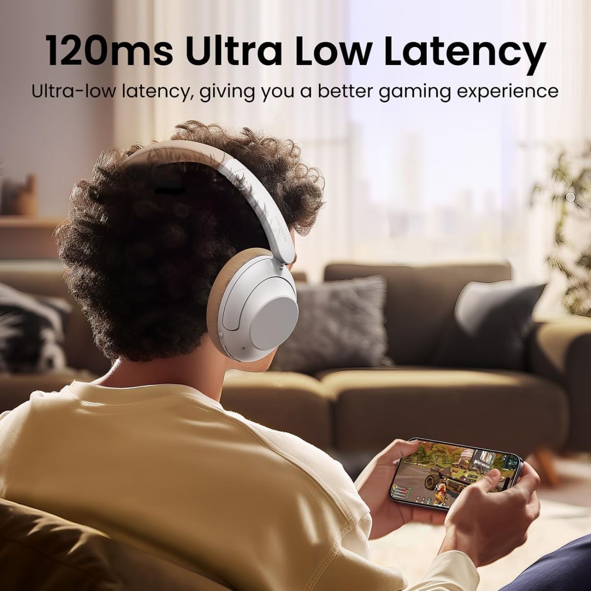 UGREEN 15809 Hi-Tune Max5 Hybrid ANC Bluetooth Headphones White - image 7