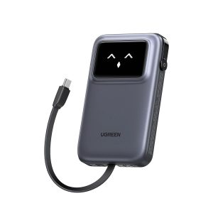 UGREEN 35604B Uno 10000mAh 30W Power Bank with Built-in Cable (Purple)