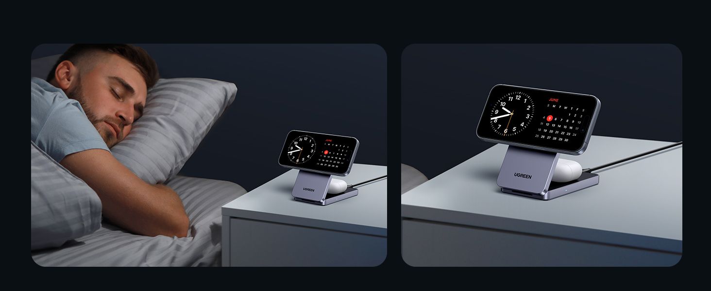 UGREEN 45056 2-in-1 Magnetic Wireless Charger for iPhone and AirPods - detail 10