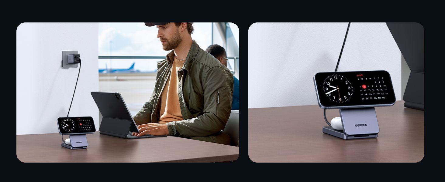 UGREEN 45056 2-in-1 Magnetic Wireless Charger for iPhone and AirPods - detail 12