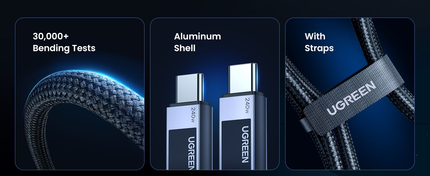 UGREEN 45067 USB-C to USB-C 240W PD Fast Charging Cable 1M - detail 8