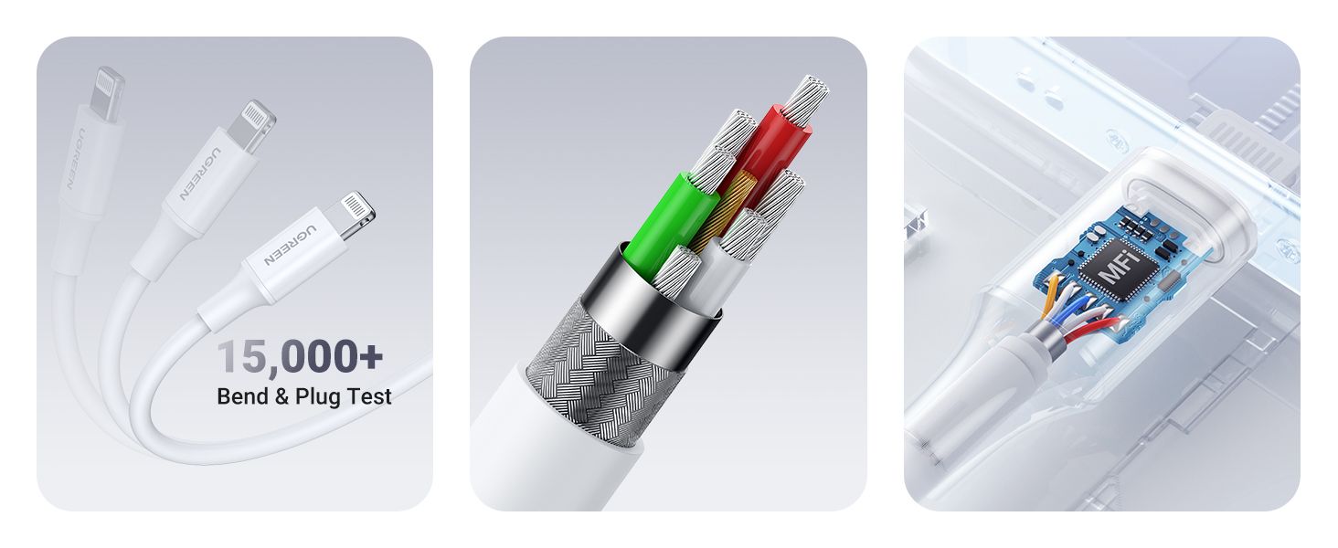 UGREEN 60749 USB-C to Lightning PD Cable 2M MFi - detail 5