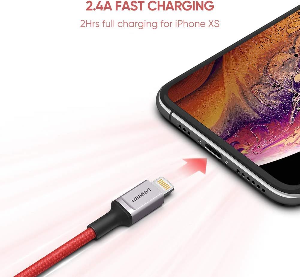 UGREEN 80635 Lightning to USB-A MFi Nylon Braided Cable - image 2