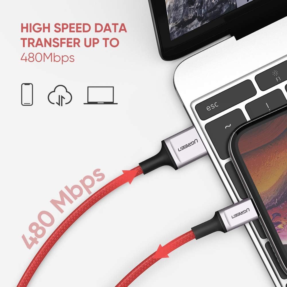 UGREEN 80635 Lightning to USB-A MFi Nylon Braided Cable - image 3