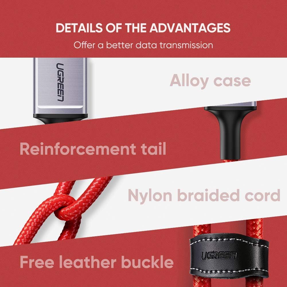 UGREEN 80635 Lightning to USB-A MFi Nylon Braided Cable - image 7