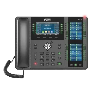Fanvil X210 High-End Enterprise IP Phone with Triple Displays, 20 SIP Lines & Advanced Call Management