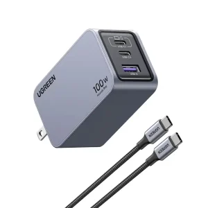 UGREEN 25873 Nexode Pro 100W USB-C + USB-A Charger with Cable
