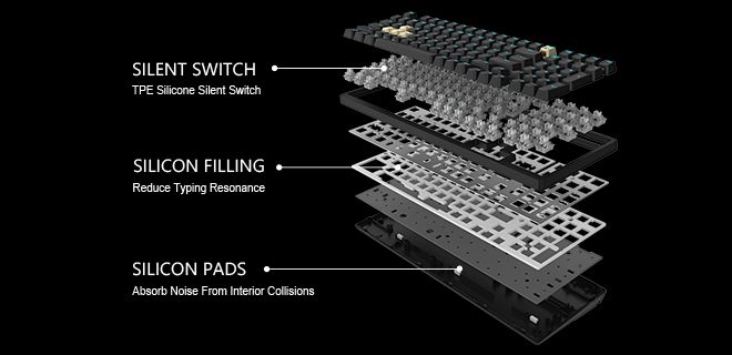 Bloody AT98 Alpha Optical Switch Mechanical Keyboard - view 6