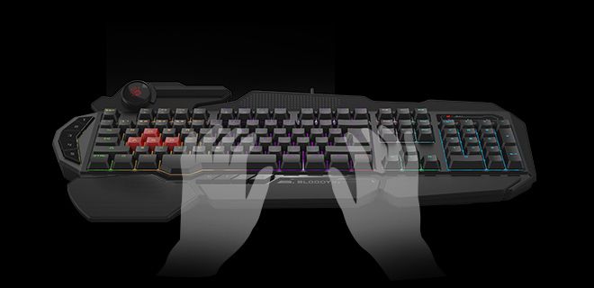 Bloody B310N Neon Illuminated Gaming Keyboard - view 7