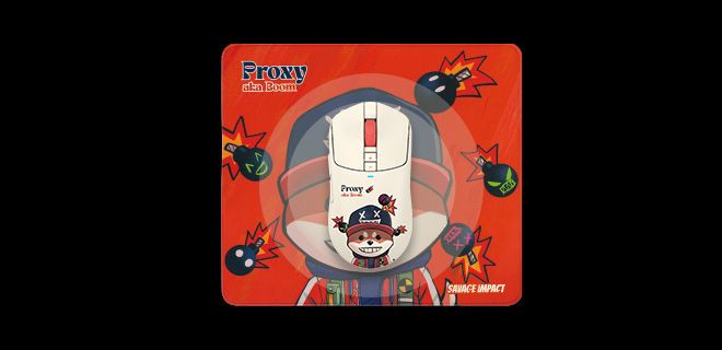 Bloody BP-45-PROXY-BOOM-FIRE Gaming Mousepad 450 x 400 x 5mm (Proxy Boom Fire) - Smooth Tracking