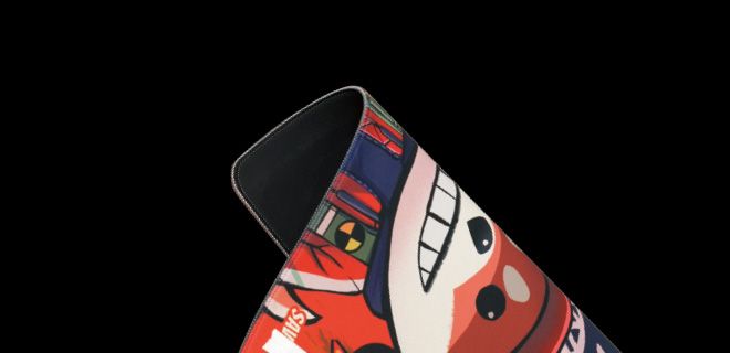Bloody BP-45-PROXY-BOOM-FIRE Gaming Mousepad 450 x 400 x 5mm (Proxy Boom Fire) - Durable Stitched Edges