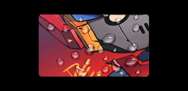 Bloody BP-45W-PYRO-BLAZE x Savage Waterproof Mouse Pad 45 x 40 x 0.5 cm (Pyro Blaze) - Waterproof Design