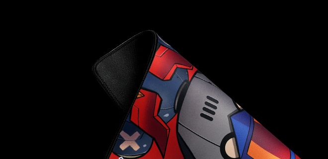 Bloody BP-45W-PYRO-BLAZE x Savage Waterproof Mouse Pad 45 x 40 x 0.5 cm (Pyro Blaze) - Durable Stitched Edges