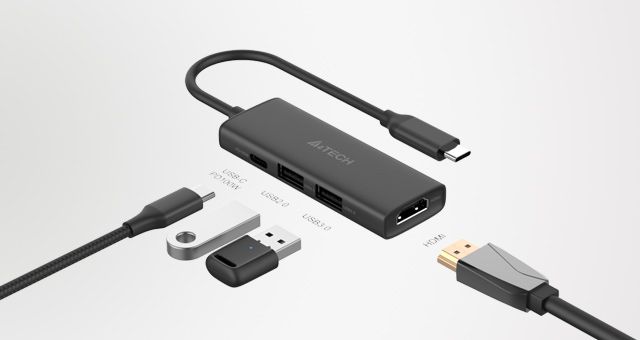 A4Tech DST-40C 4-IN-1 Docking Station - detail 1