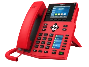 Fanvil X5U-R Special Red Enterprise IP Phone with HD Audio, Colour Display & Multiple SIP Line Support