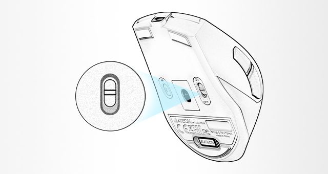 A4Tech FB45CS-Air2 Fstyler Dual Mode Bluetooth & 2.4GHz Silent Click Mouse - detail 10