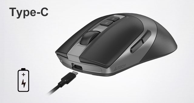 A4Tech FB50CS-Plus Fstyler Dual Mode Bluetooth & 2.4GHz Rechargeable Silent Click Mouse - detail 8