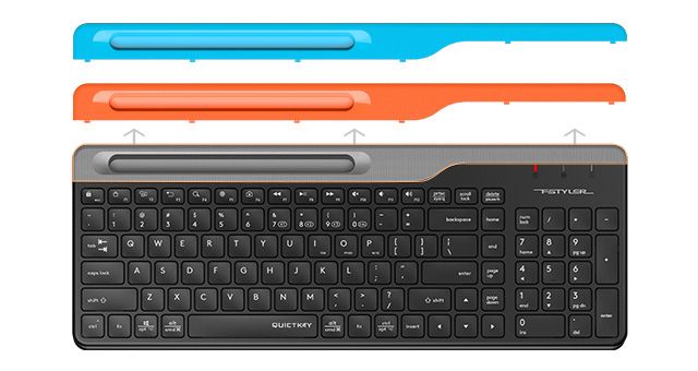 A4Tech FBK25-BLACK Fstyler Bluetooth + 2.4G Connection 2-section Keyboard - detail 7